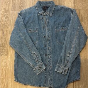 Tommy Bahama Blue Denim Button-Up Shirt